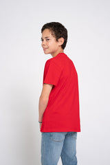 Camiseta KID Roja Estampado News