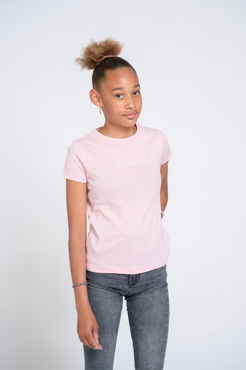 Camiseta KID Rosa Estampado Silueta