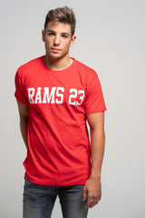 Camiseta Rams 23 Logo Grande Rojo/Blanco