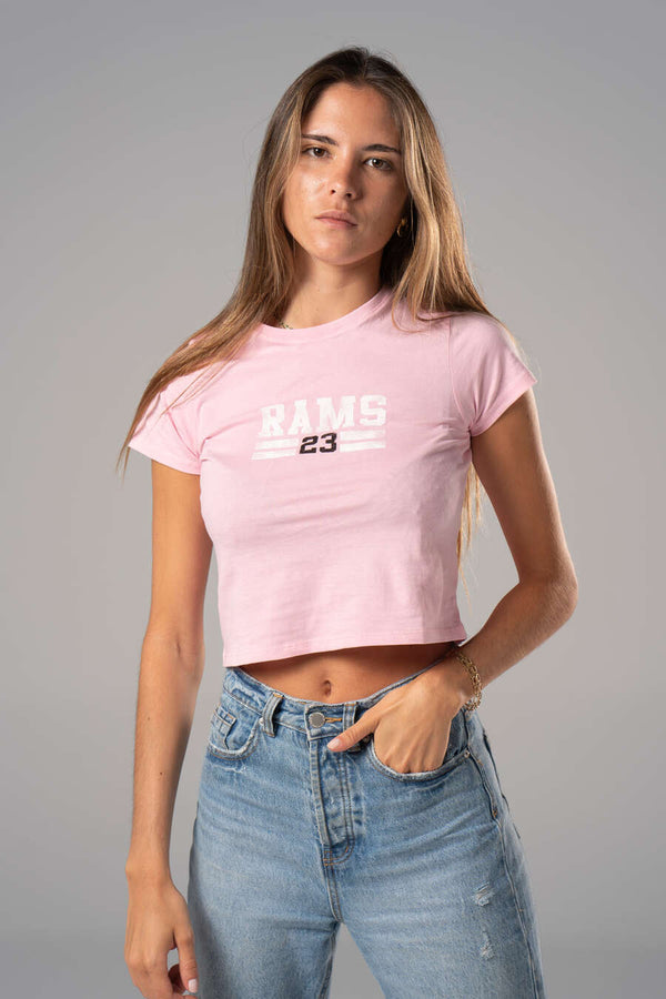 Camiseta Rosa Estampado New Logo
