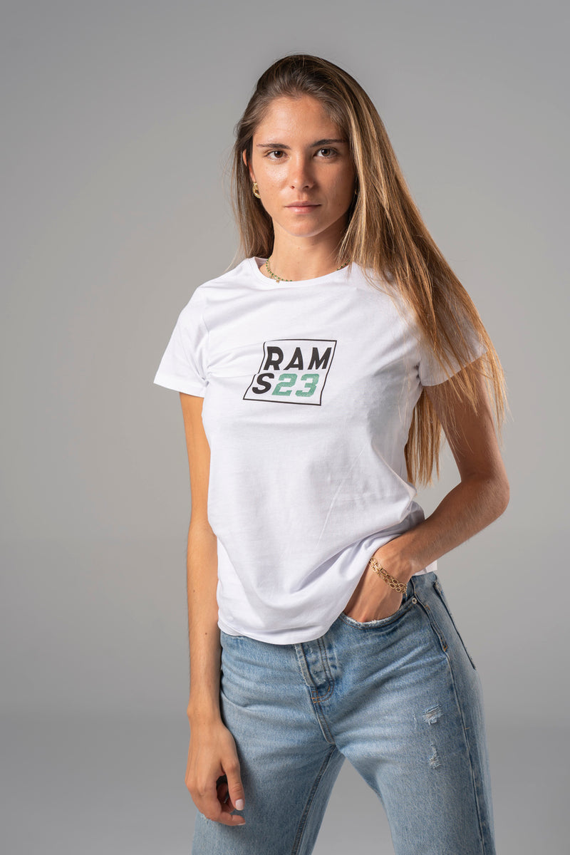 Camiseta Rams 23 Square Larga Blanco