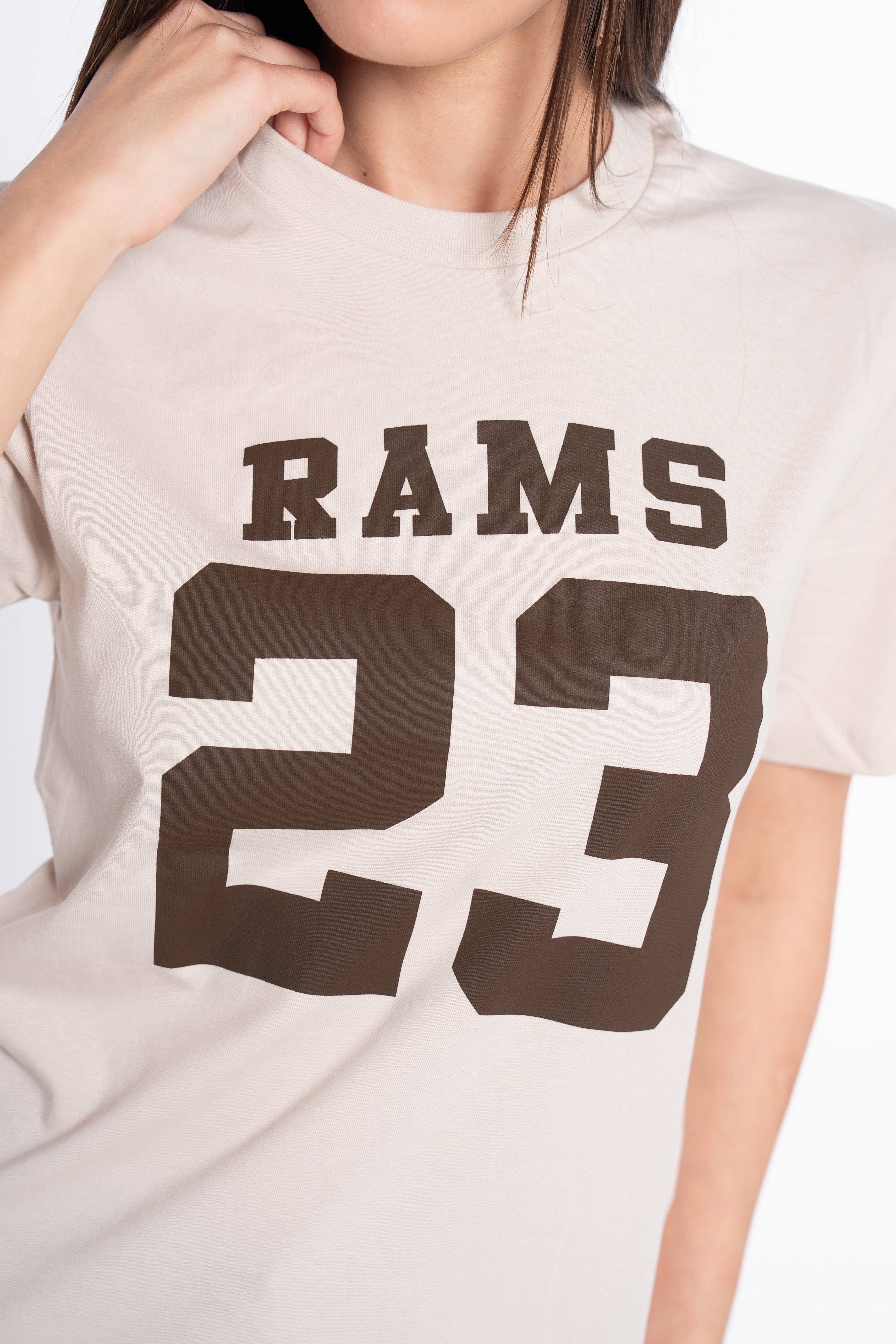 CAMISETA CLASSIC LOGO BLANCO MARRON