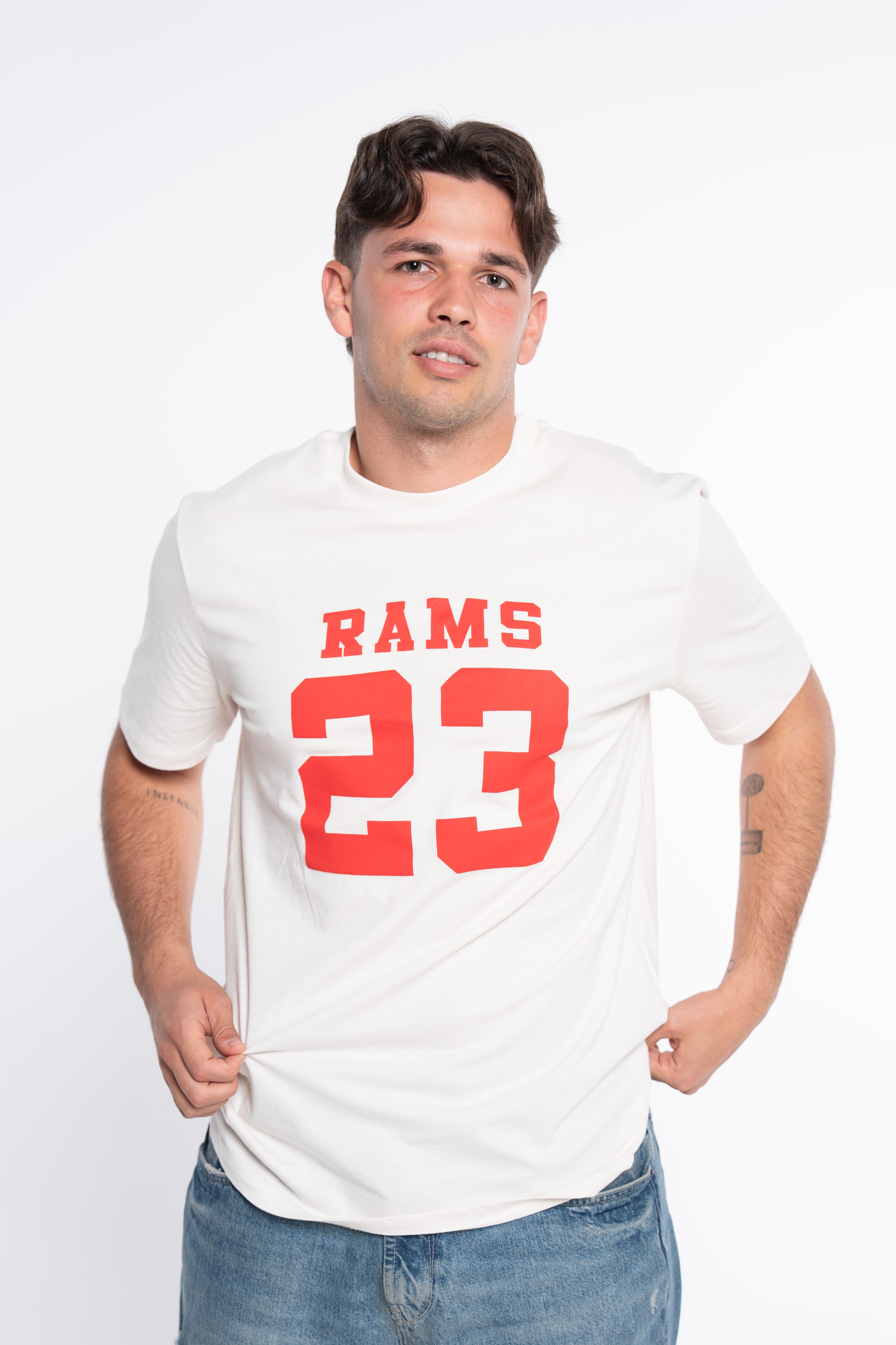 CAMISETA CLASSIC LOGO BLANCO ROTO