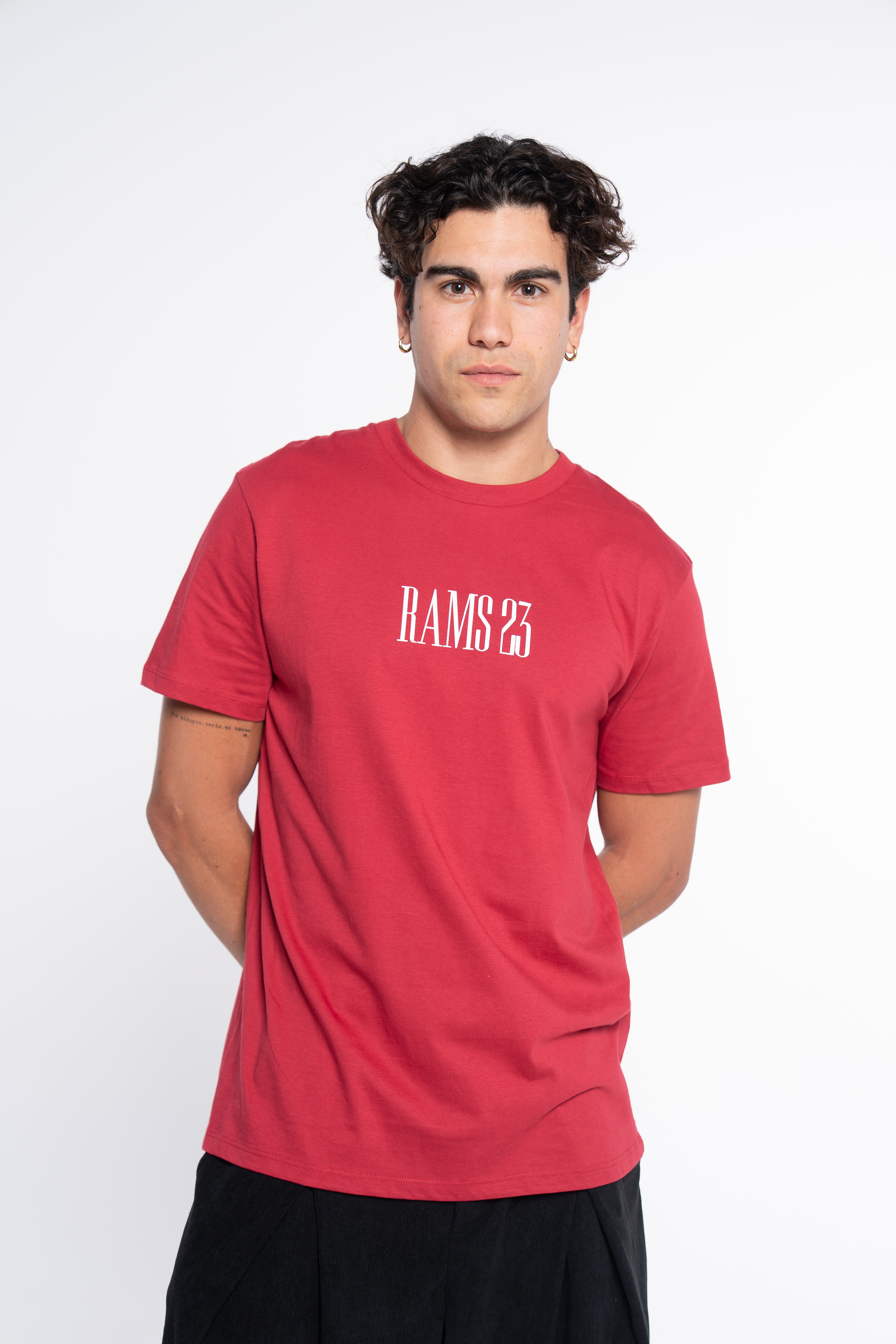 Camisetas RAMS23 CAMISETA NEWS GRANATE – ROJO GRANATE