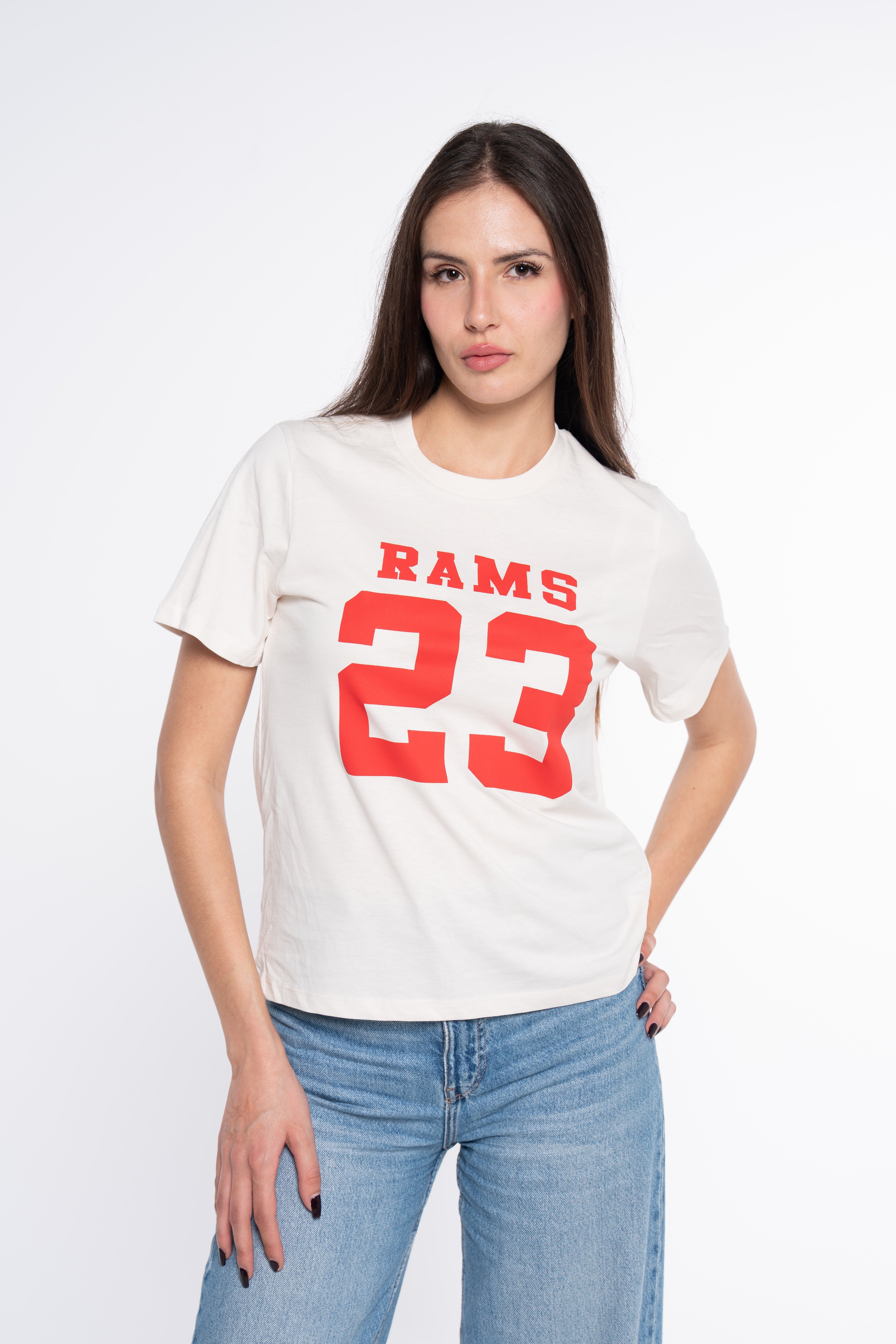 CAMISETA CLASSIC LOGO BLANCO ROTO