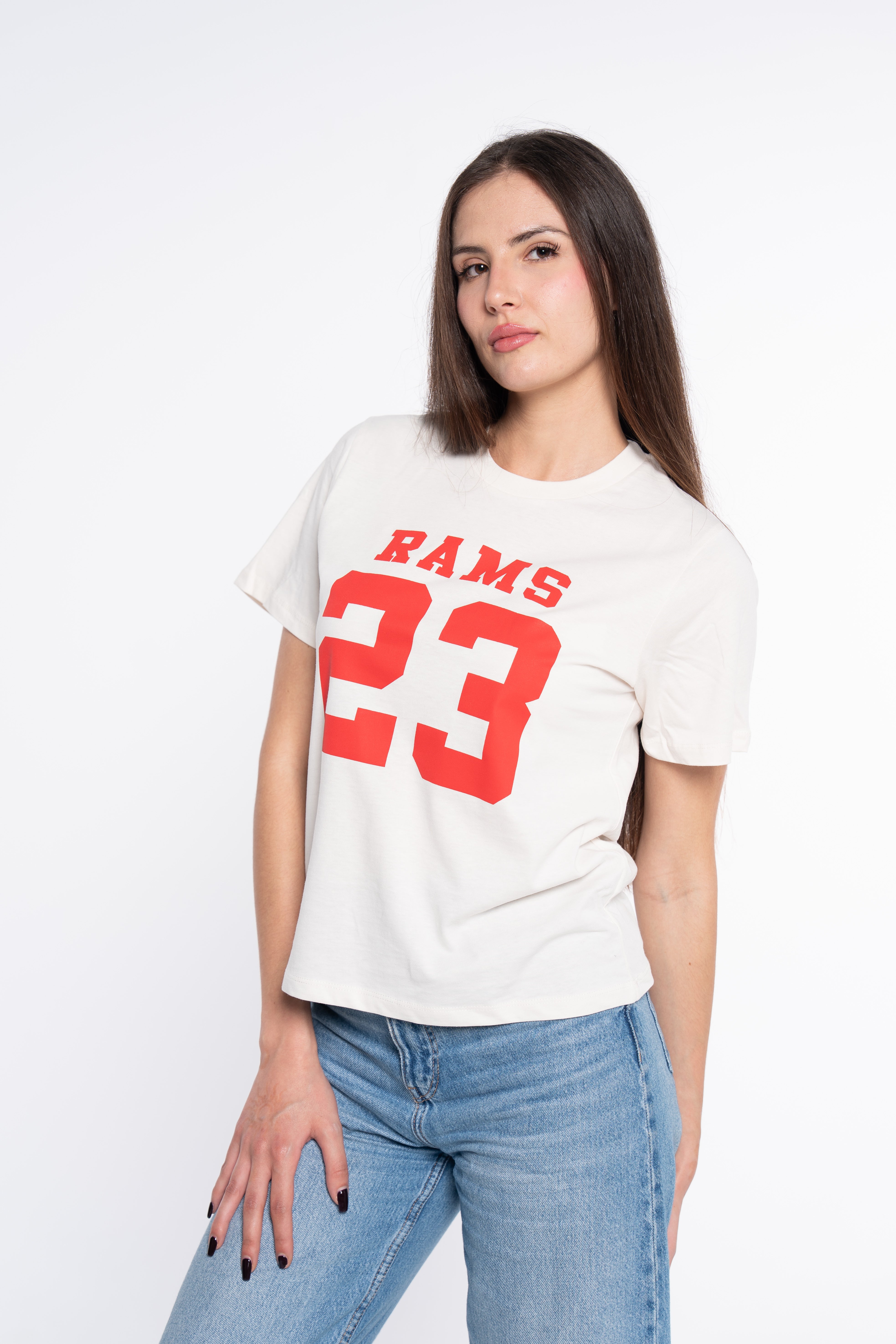 CAMISETA CLASSIC LOGO BLANCO ROTO