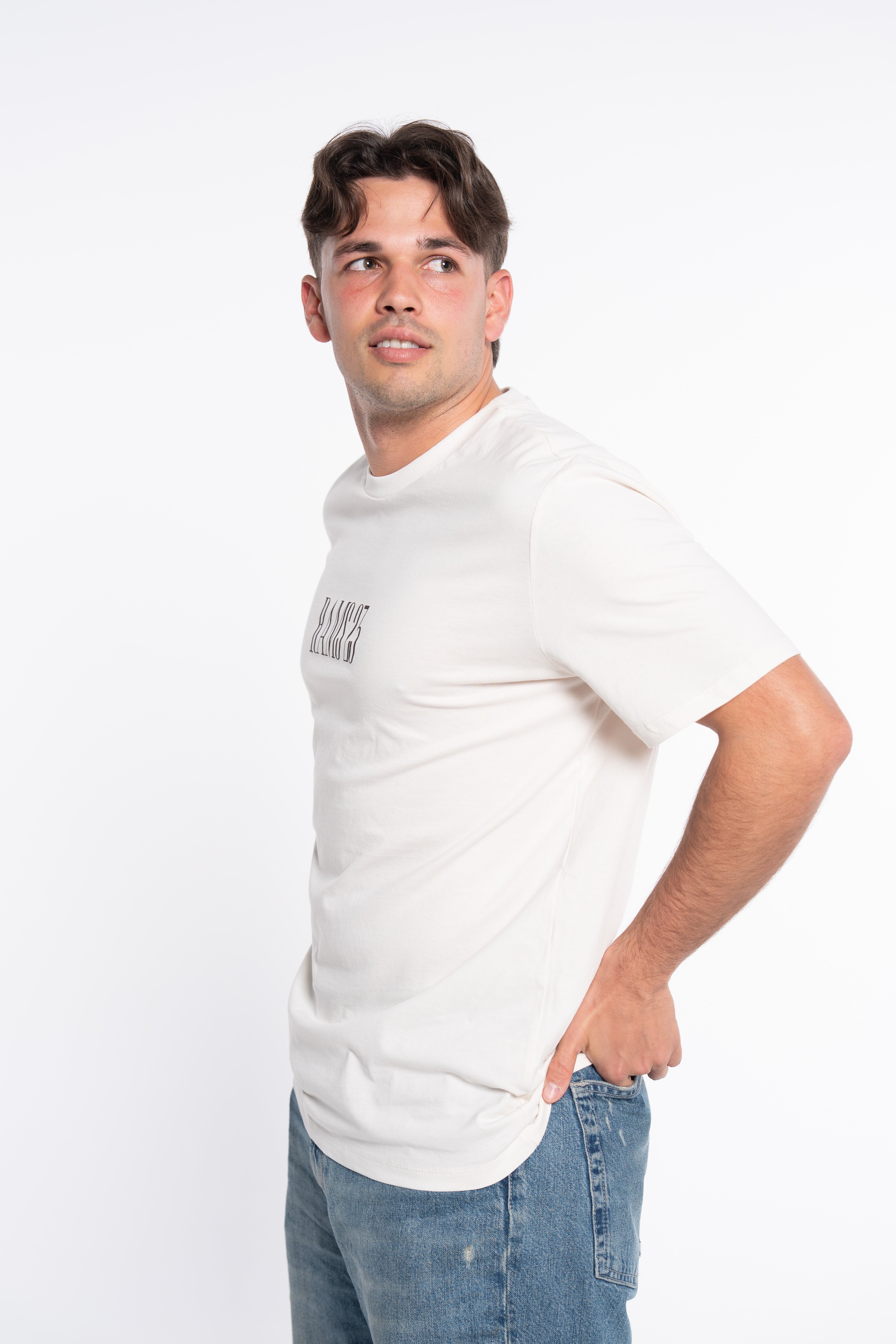 CAMISETA NEWS BLANCO ROTO