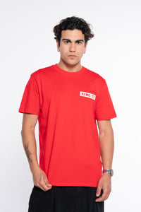 CAMISETA LOGO RECTANGULAR ROJO