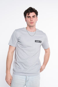 CAMISETA LOGO RECTANGULAR GRIS