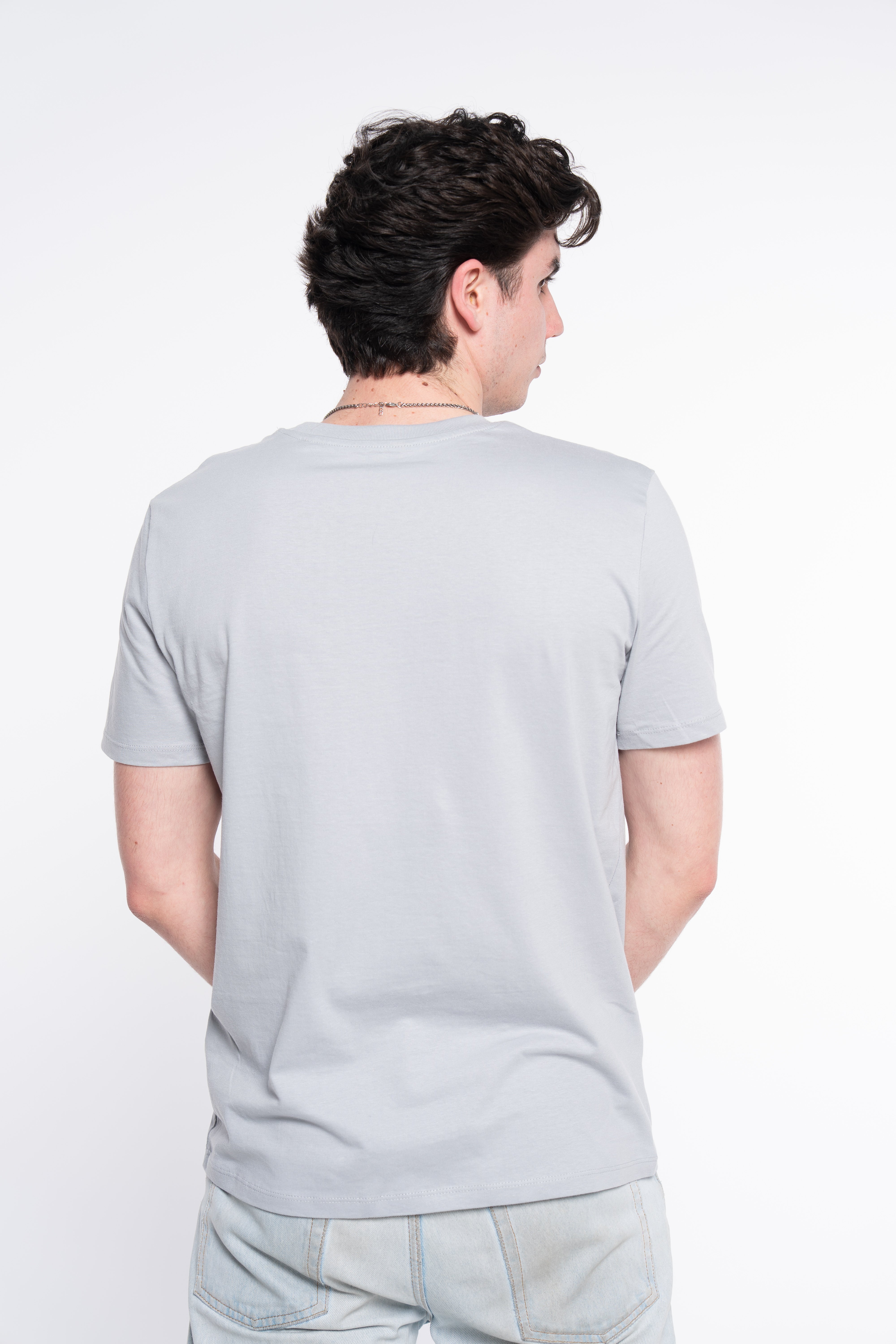 CAMISETA LOGO RECTANGULAR GRIS