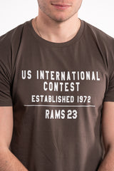 CAMISETA US INTERNATIONAL Marron