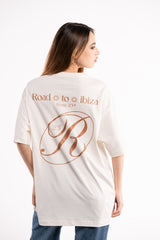 CAMISETA OVERSIZE ROAD TO IBIZA OFF WHITE