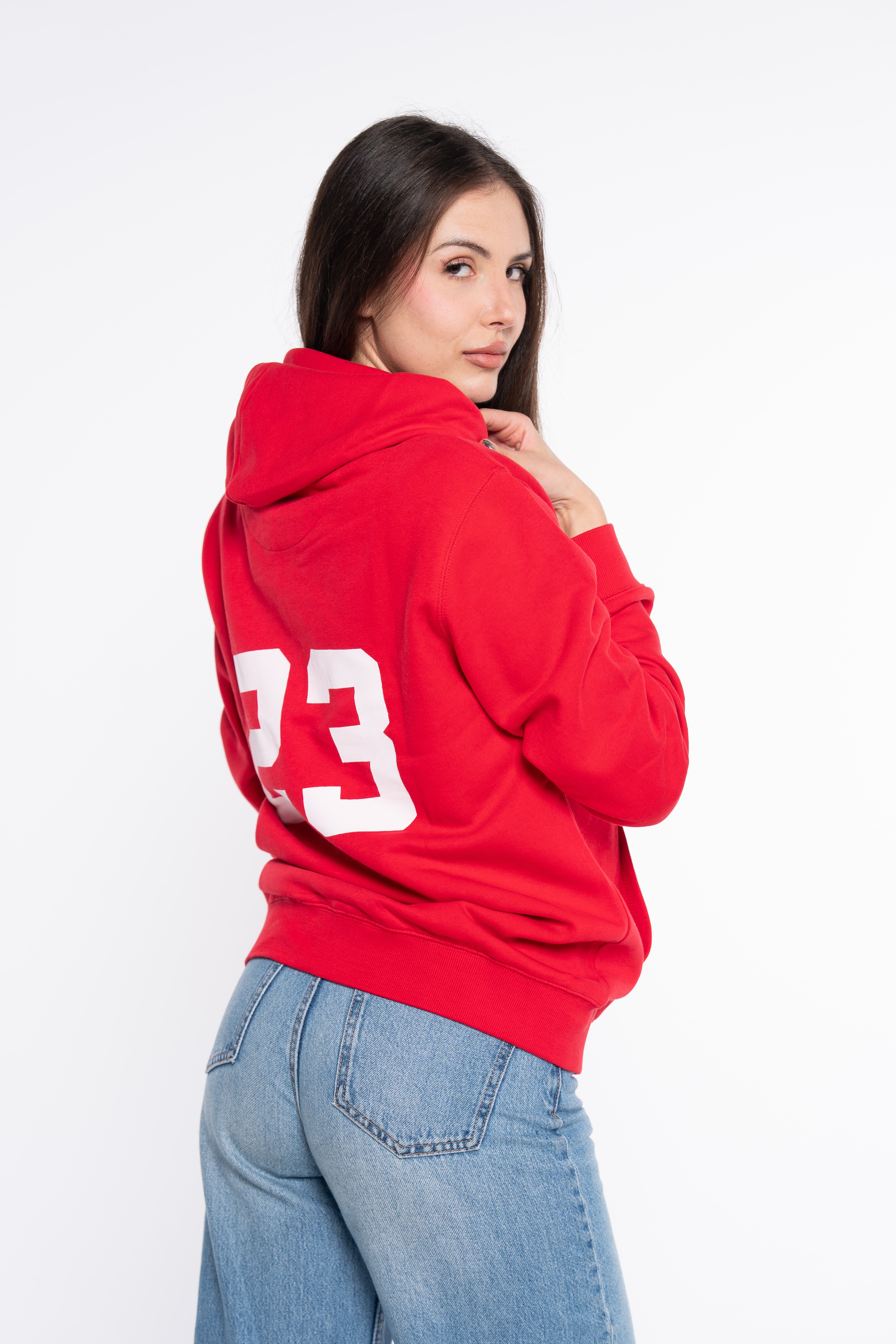 SUDADERA CLASSIC LOGO ROJO