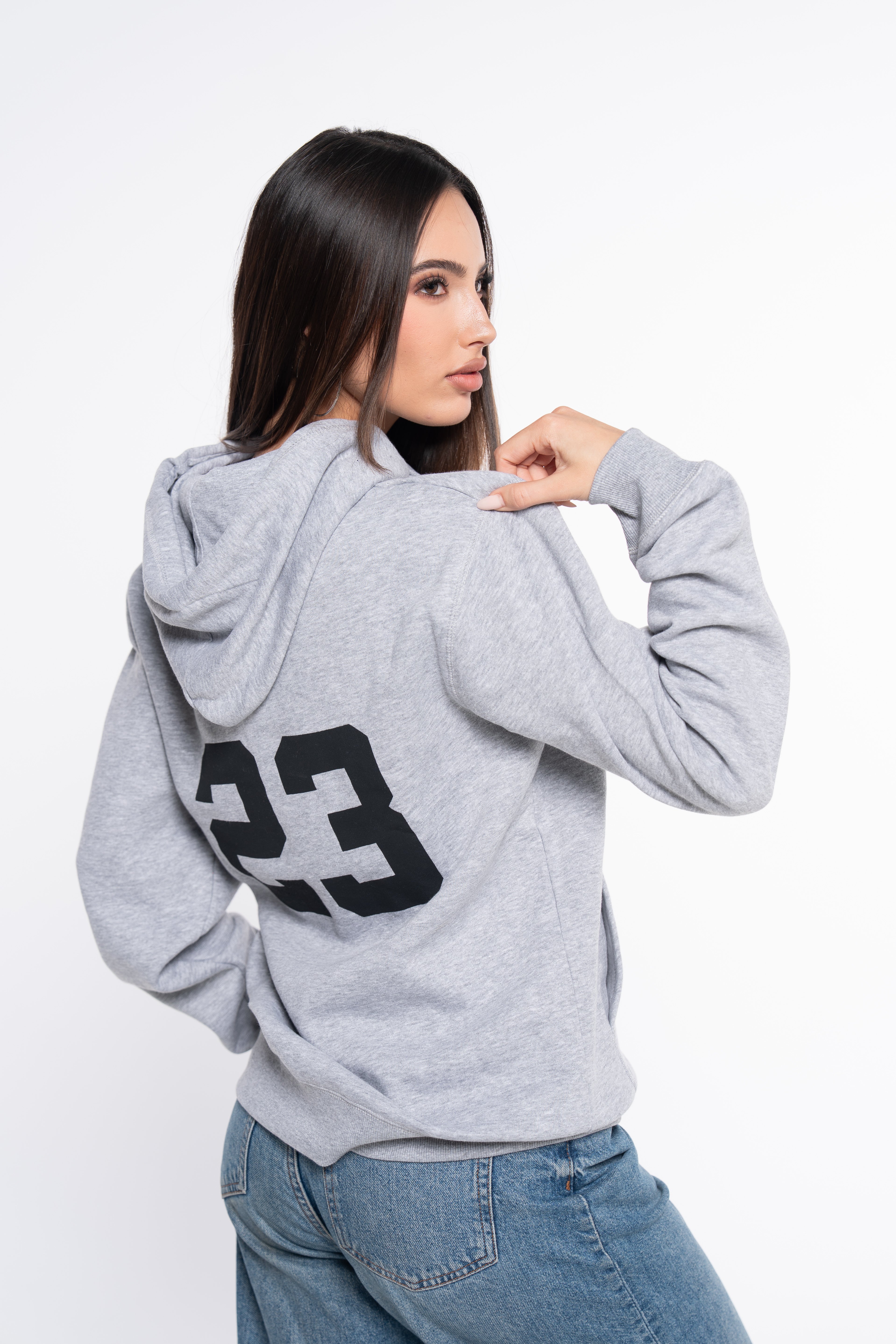 SUDADERA CLASSIC LOGO GRIS