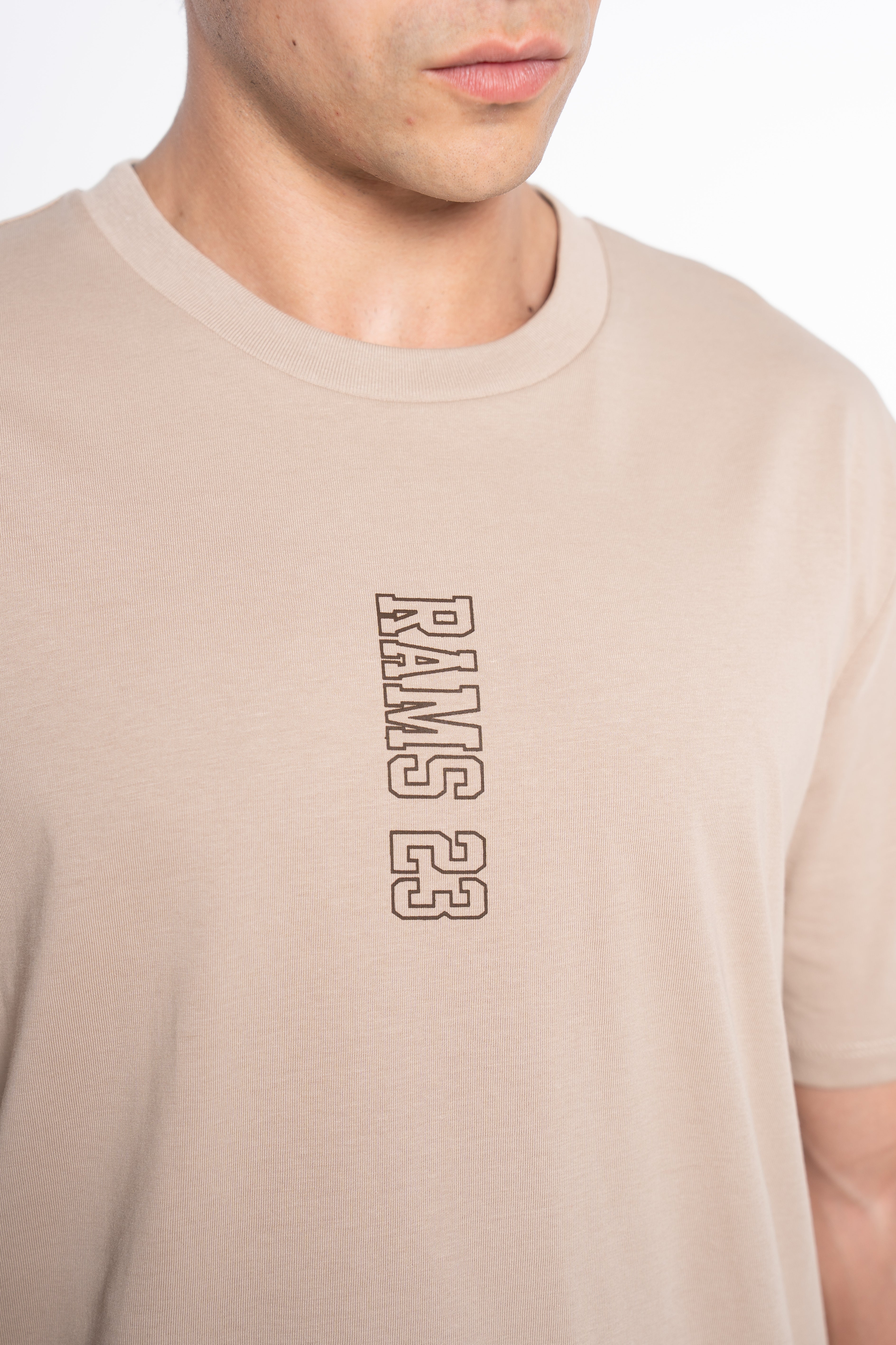 CAMISETA VERTICAL CREMA
