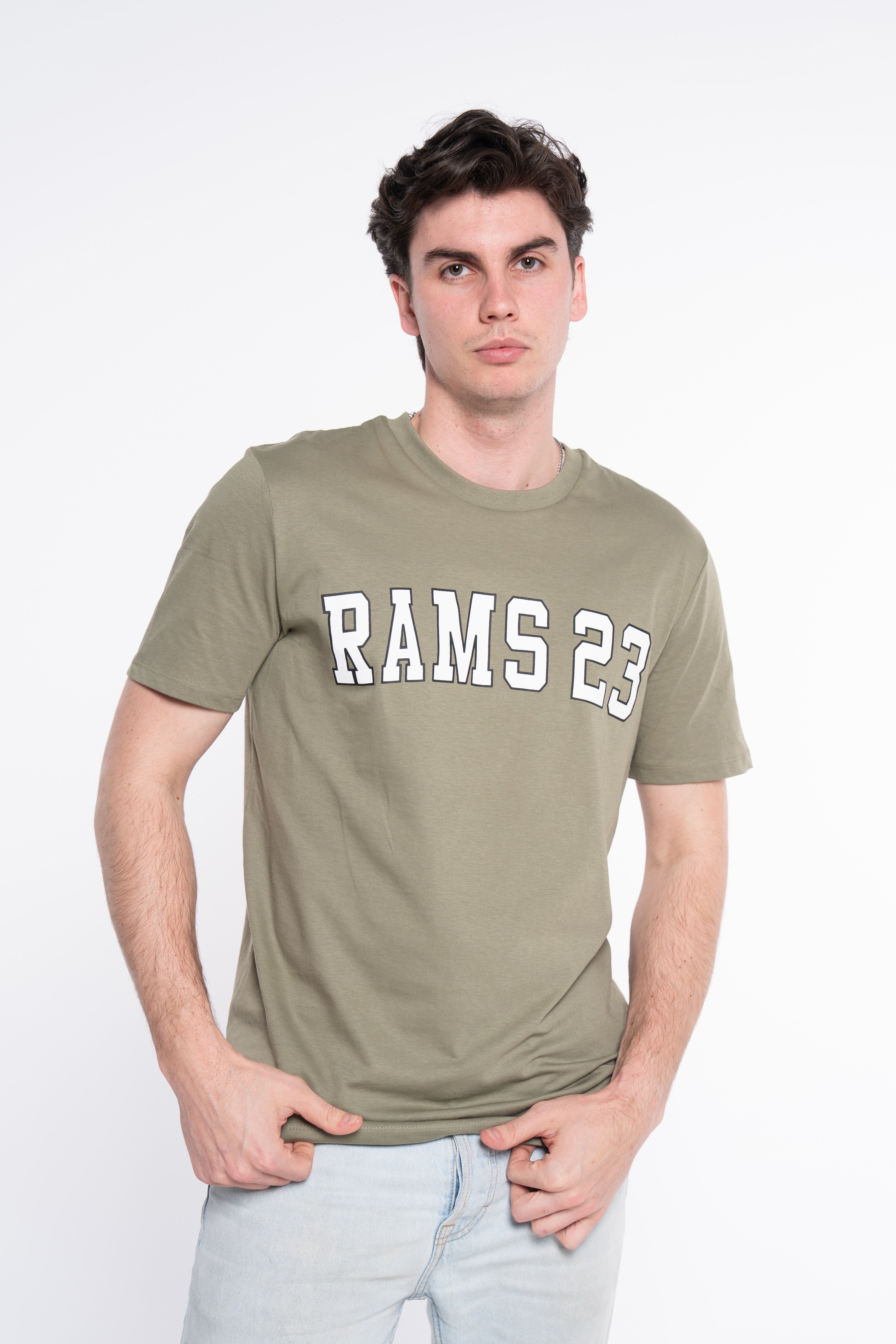 Camisetas RAMS23 CAMISETA CLASSIC UNIVERSITY VERDE – VERDE KAKI