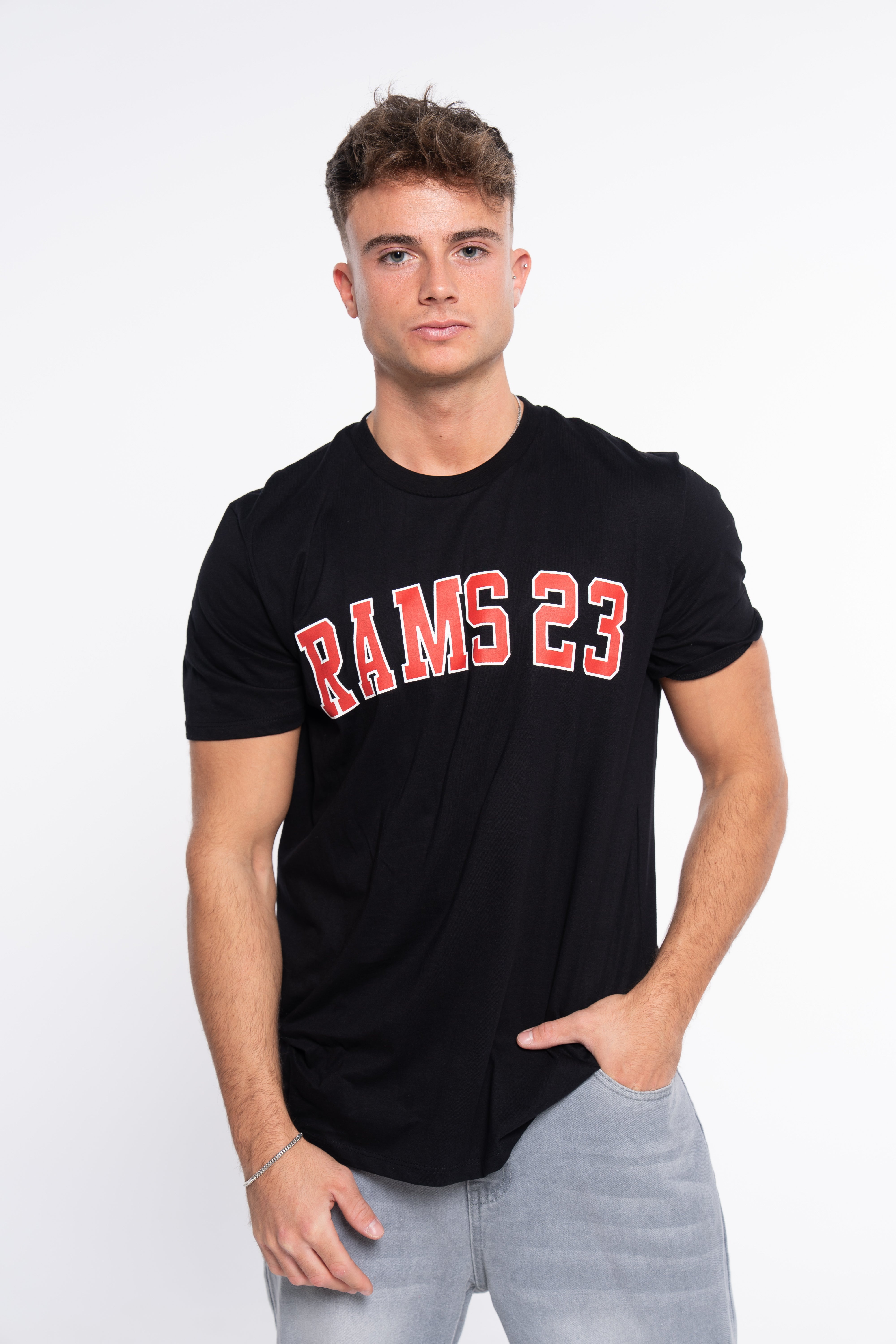 Camisetas RAMS23 CAMISETA CLASSIC UNIVERSITY NEGRA – NEGRA