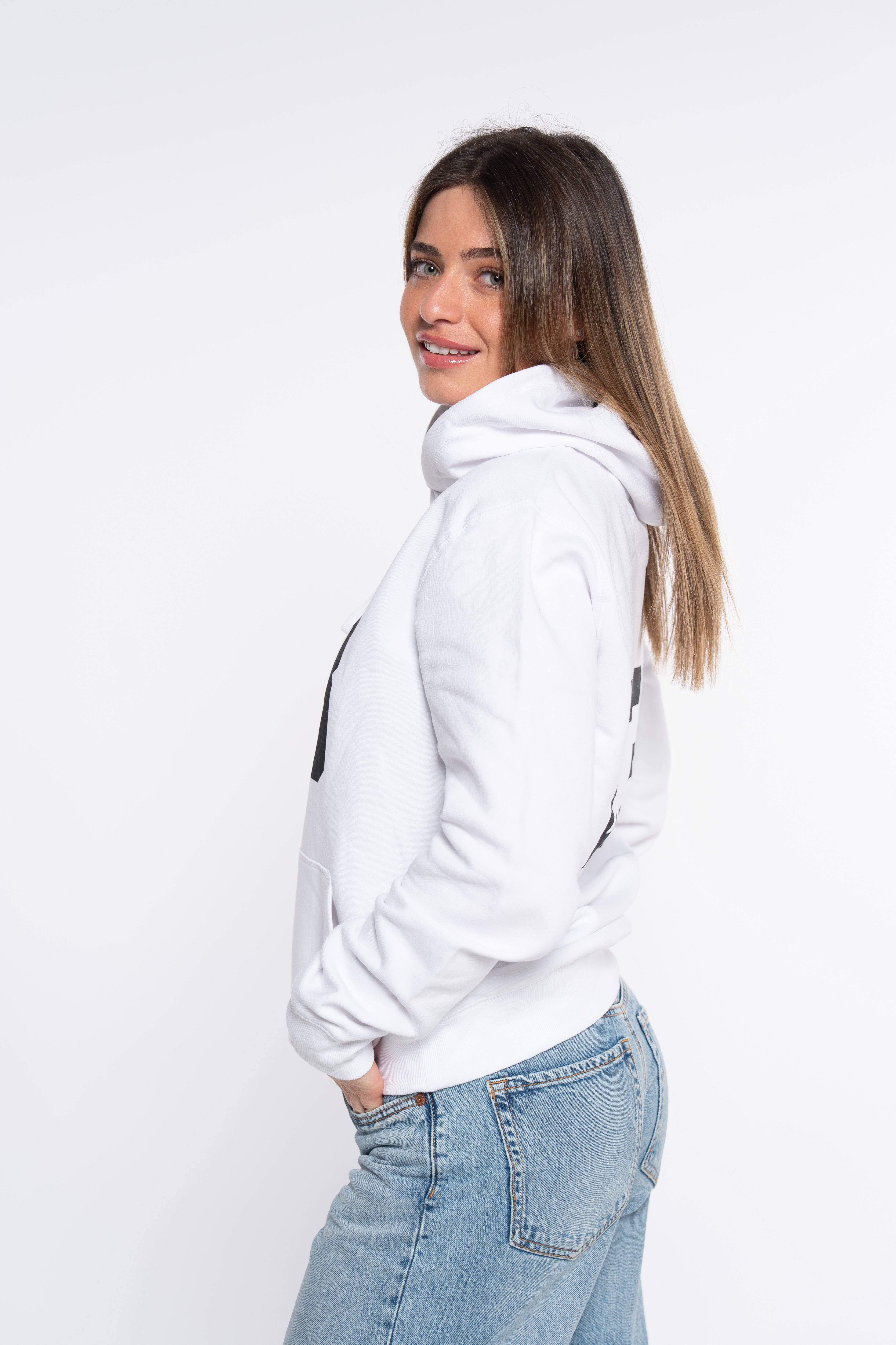 SUDADERA CLASSIC LOGO BLANCO