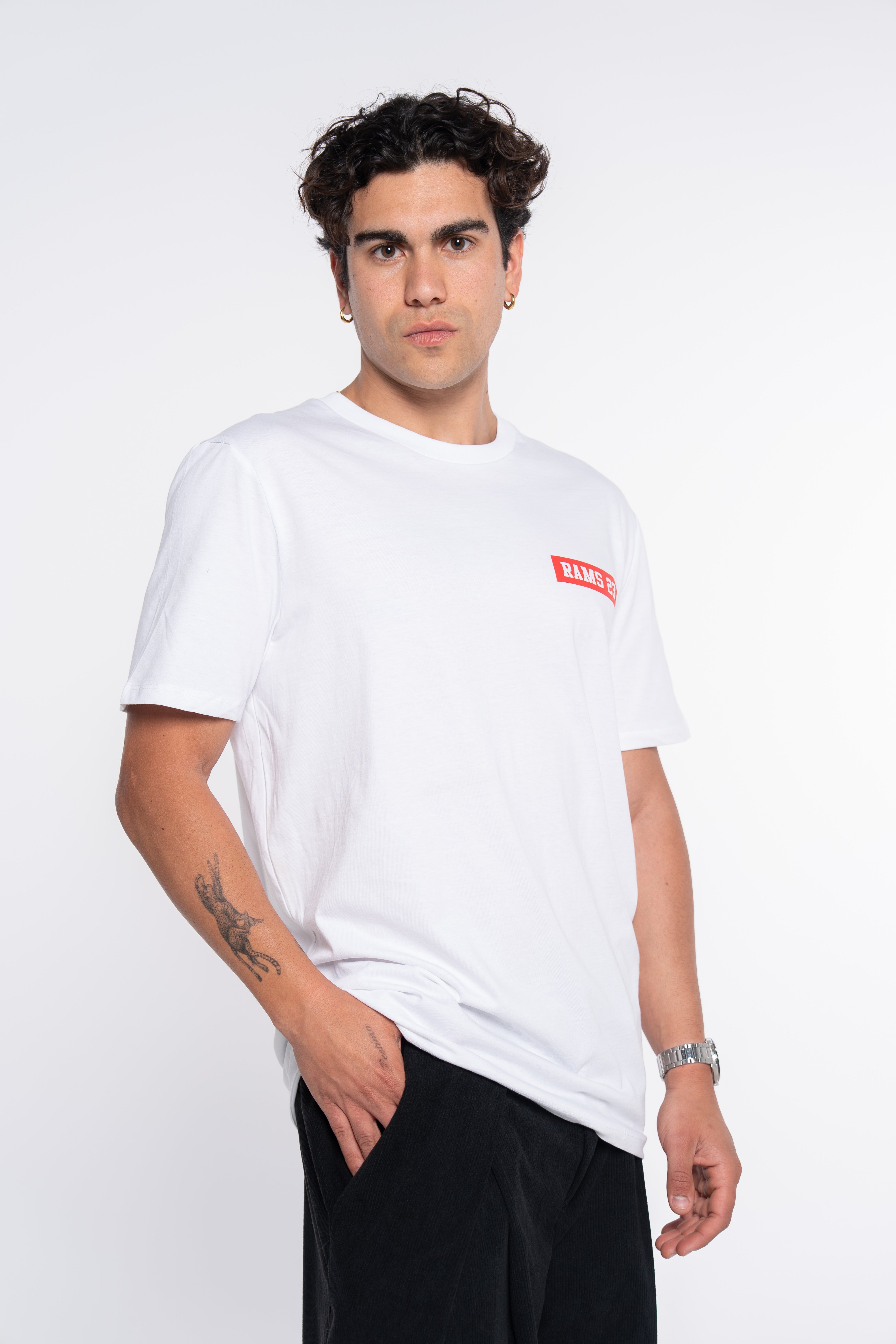 CAMISETA LOGO RECTANGULAR BLANCO