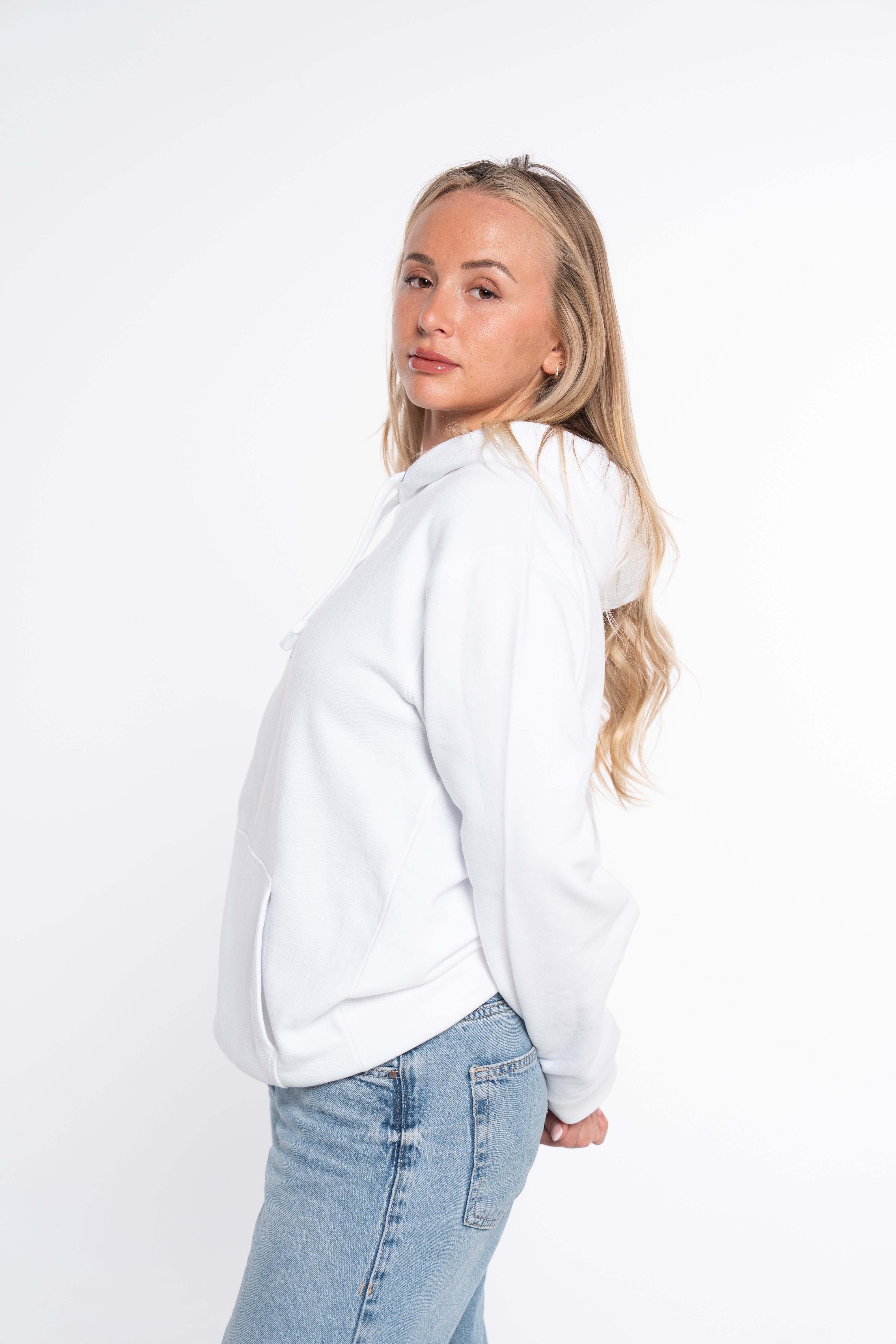 SUDADERA VERTICAL BLANCO