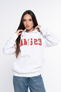 SUDADERA UNIVERSITY BLANCO