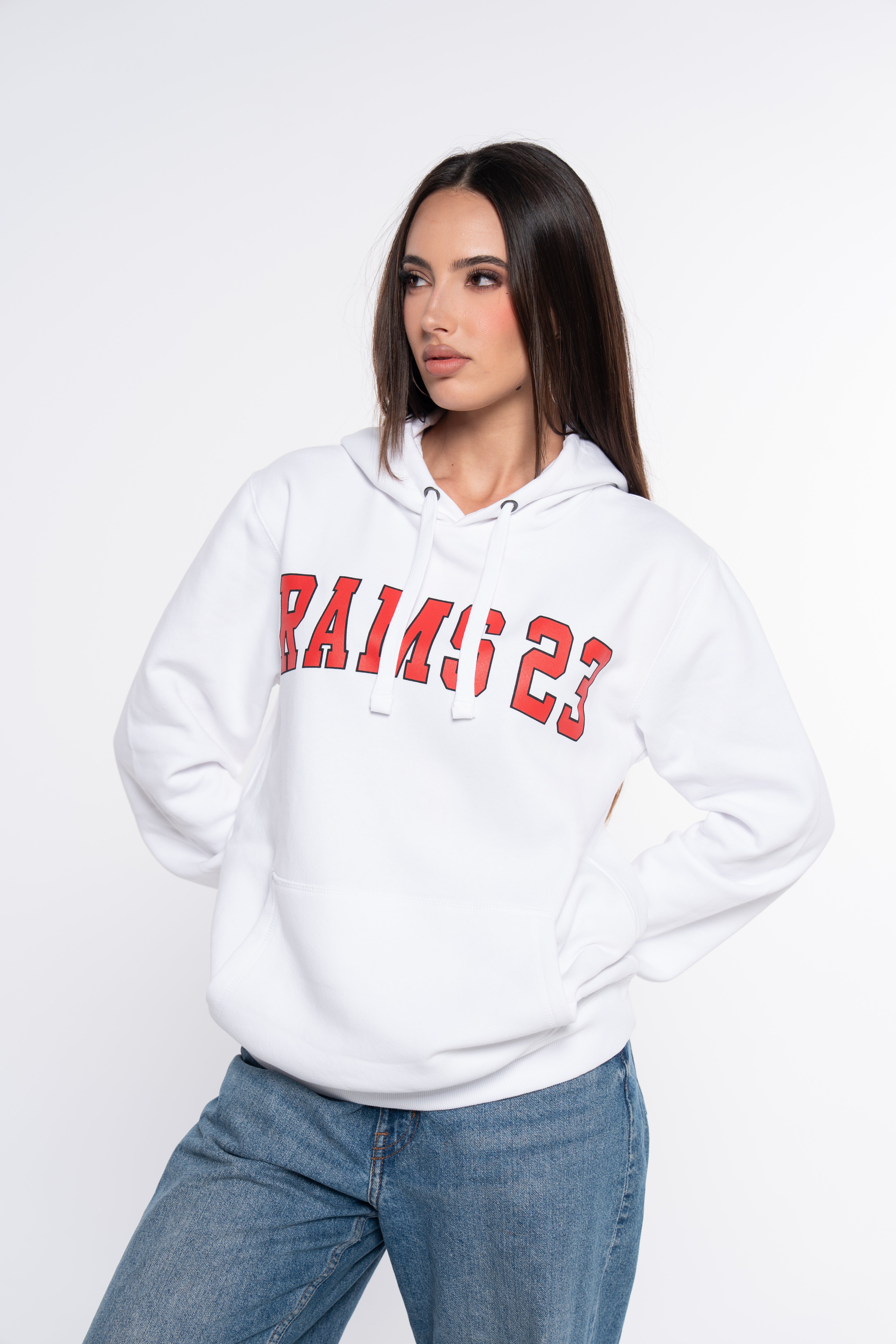 SUDADERA UNIVERSITY BLANCO