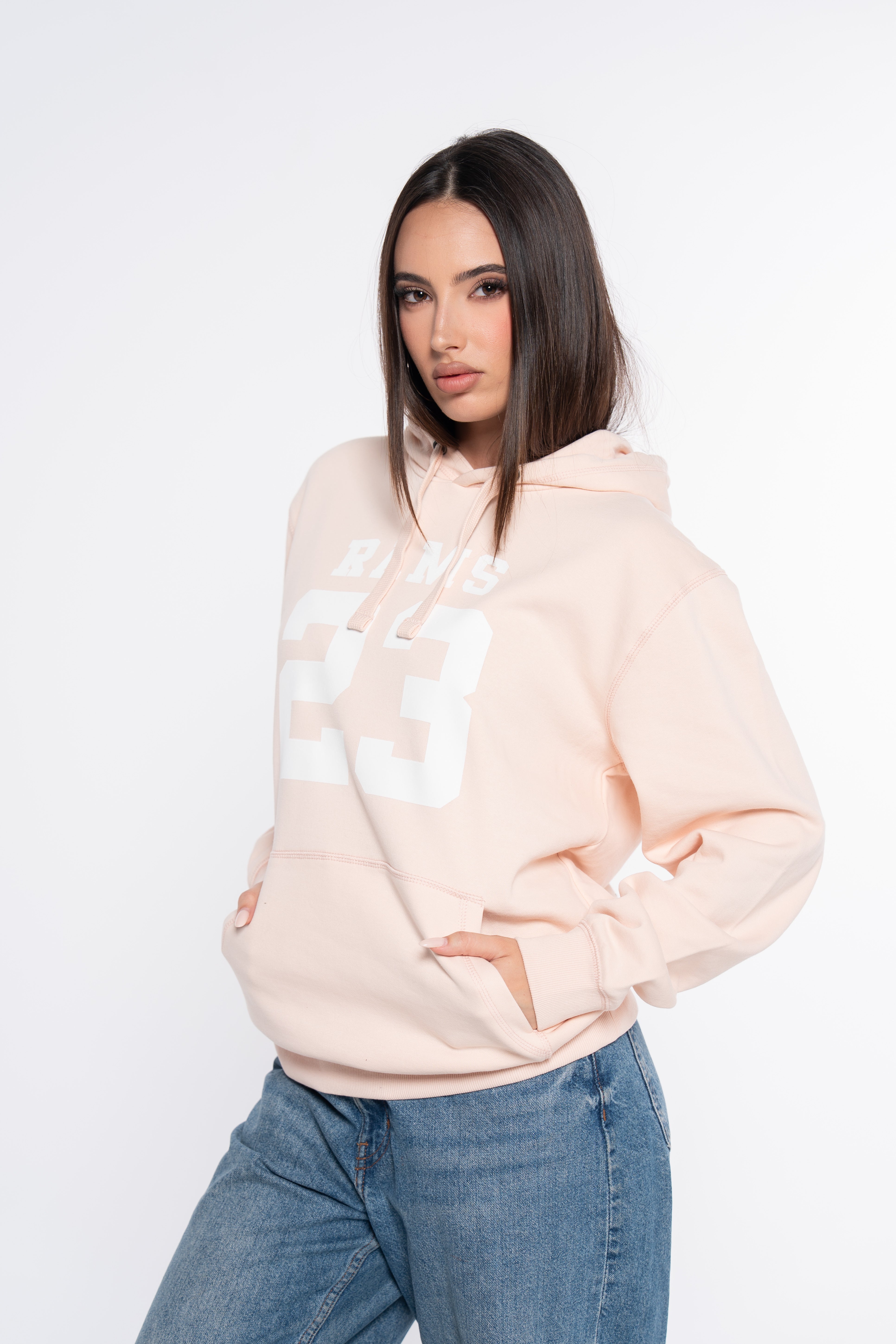 SUDADERA CLASSIC LOGO ROSA