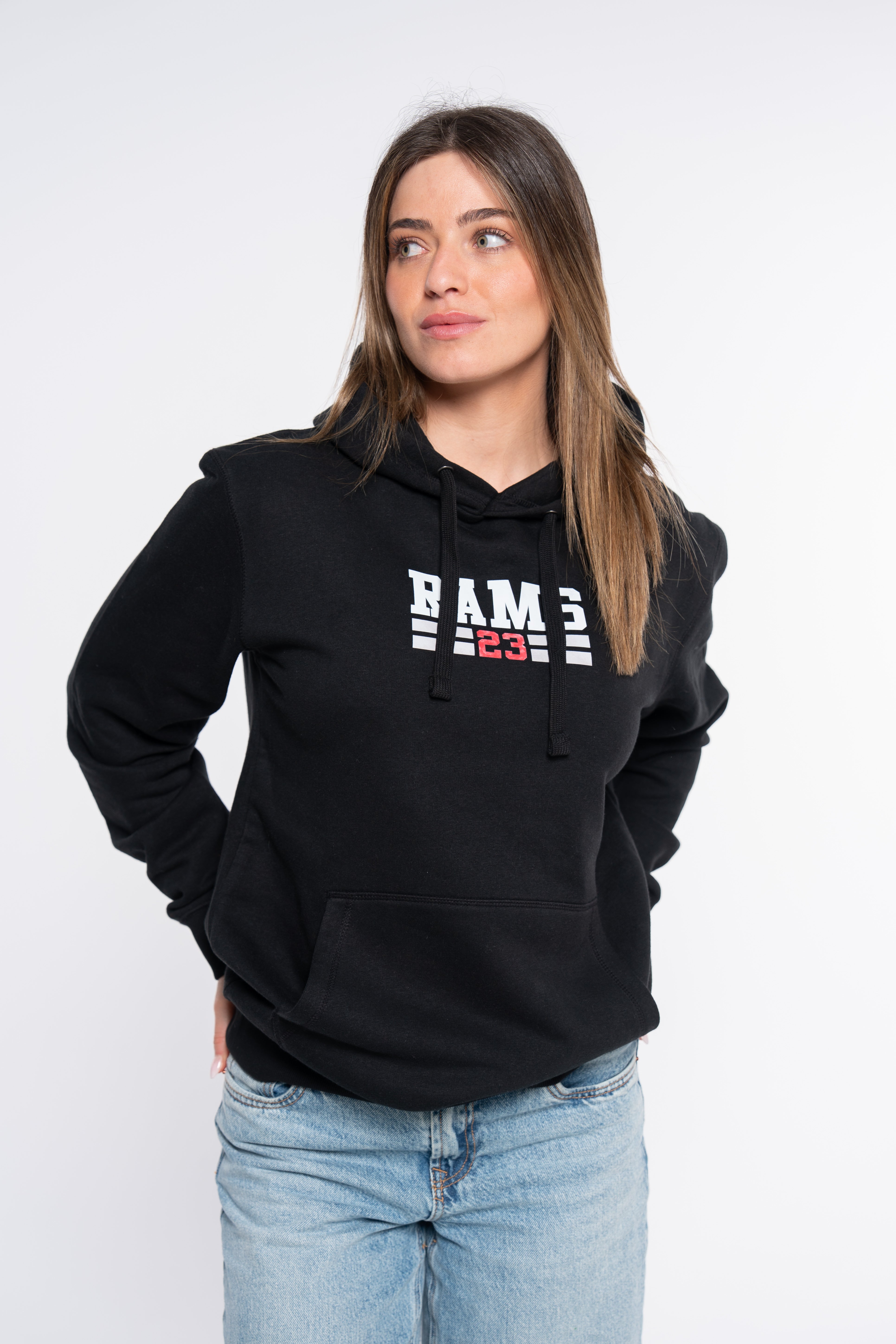 Sudadera RAMS23 SUDADERA AVIADOR 23 NEGRO – NEGRO