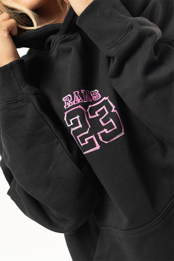 Sudadera Oversize tiza Negro