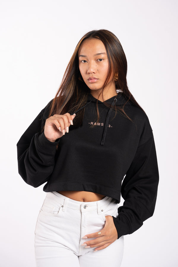 Sudadera Mujer Corta con estampado RAMS 23 mangas