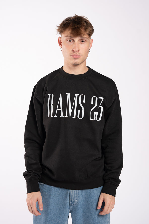 Crewneck Negro News Blanco