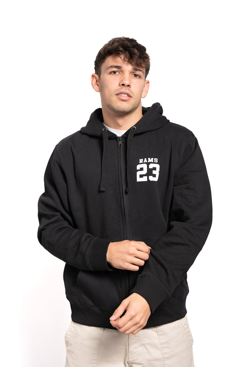 Sudadera classic logo cremallera Negro