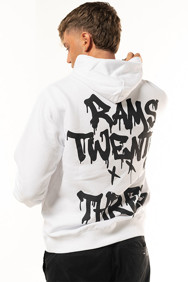 Sudadera Bordado Silueta Blanco